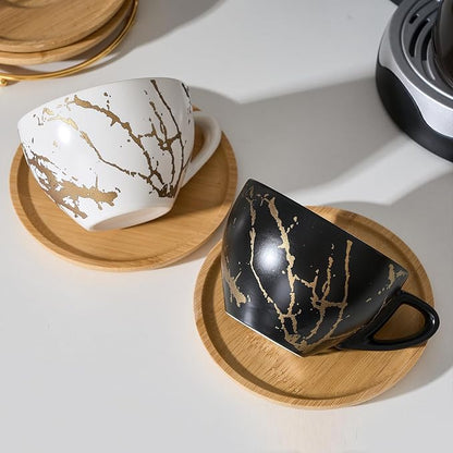 LUKA Ceramic Demitasse Espresso Cups Set - Image 2