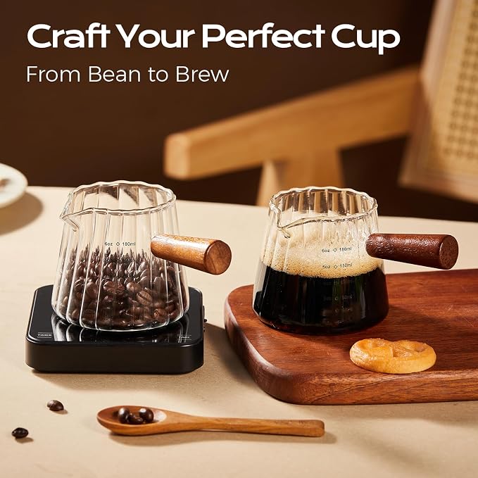 YARRAMATE 6oz Glass Espresso Measuring Cups, 2 Pack - Image 7