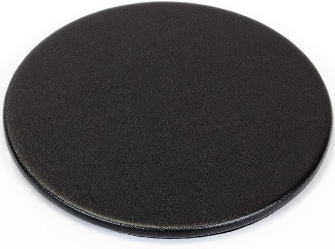 Dacasso Black Leather 4-Round Coaster Set - Image 4