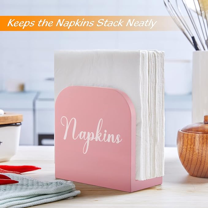 ALELION Pink Napkin Holder for Table - Image 4