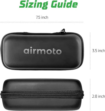 Airmoto Carrying Case - Durable Storage Box Compatible with Most Handheld Tire Inflators - Hard Case for Tire Inflator Portable Air Compressor - Mesh Pocket for Air Pump Connectors - Container Only