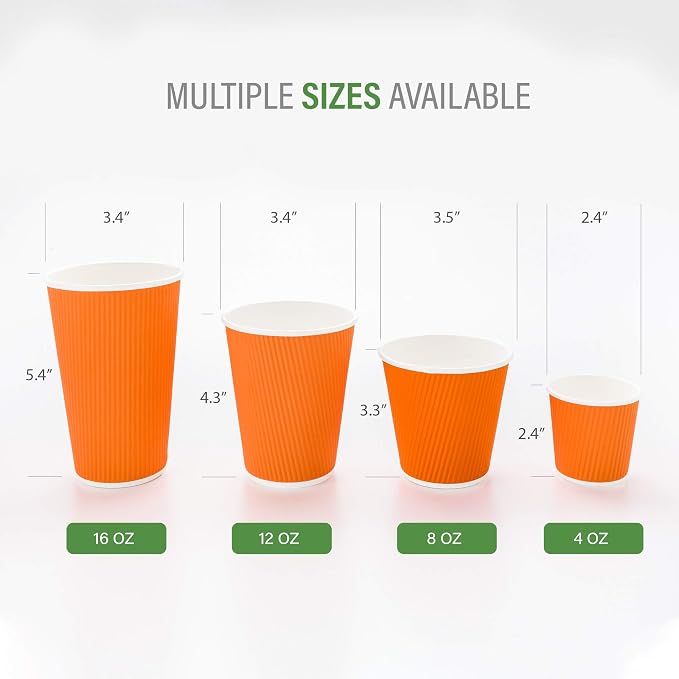 Restaurantware-12 Ounce Disposable Coffee Cups, 500 Double Wall Hot Cups - Image 3