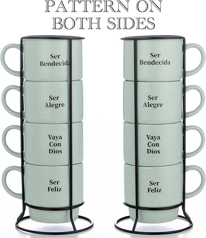 Signature Housewares Stackable Coffee Mug Tower Set - Image 3