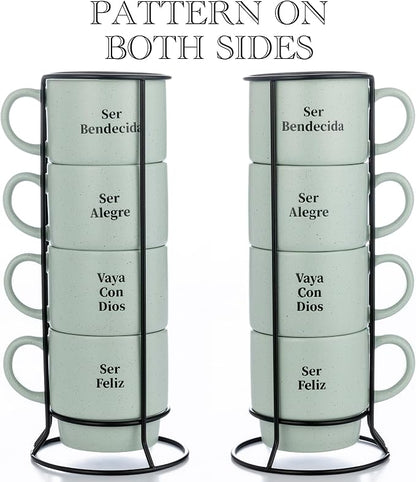 Signature Housewares Stackable Coffee Mug Tower Set - Image 3