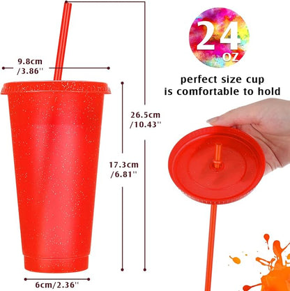 Honeydak 30 Pack Tumbler with Straw and Lid Bulk Cups - Image 4