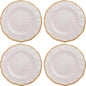 Karma, 8.75 inches Melamine Salad Plates Set of 4, Reusable Dishwasher Safe by KarmaGifts