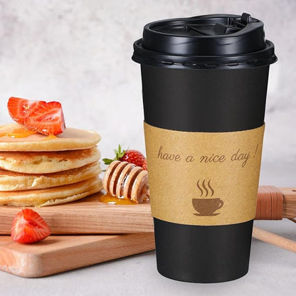 Lamosi 20 oz Coffee Cups 50 Pack, Disposable To Go Paper Cups - Image 5