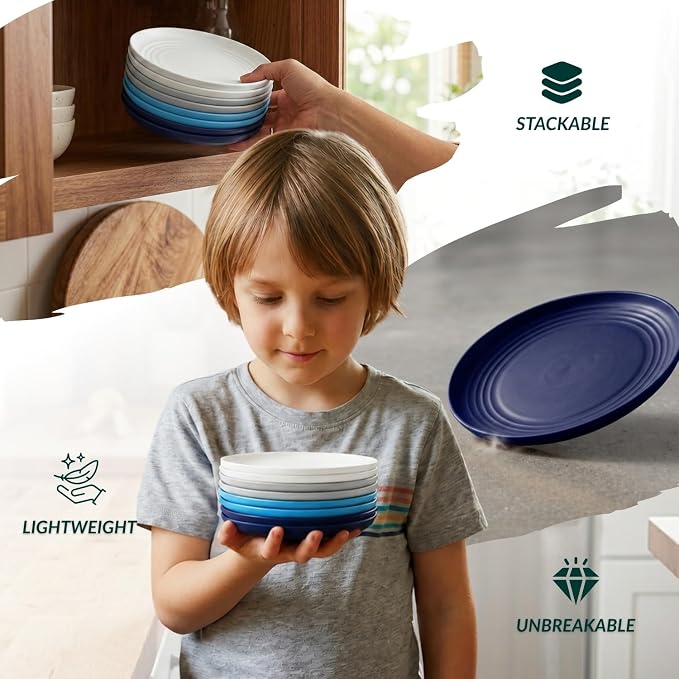 Wheat Straw Mini Plates | For Dessert, Breakfast & Snacks | Long-lasting - Image 6