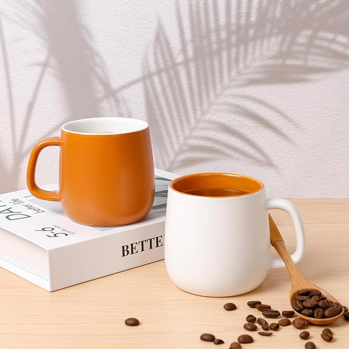 Ceramic Mug Set Porcelain Coffee Cups Set, Special Glaze Tea Cups Mug - Image 4