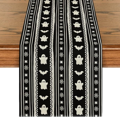 Artoid Mode 210 GSM Halloween Table Runner 13x72 Inch Home Party Decor | Black by ArtoidMode