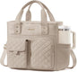 LOVEVOOK Insulated Lunch Bag for Women, Elegant Quilted Stitching Lunch Tote by LOVEVOOK