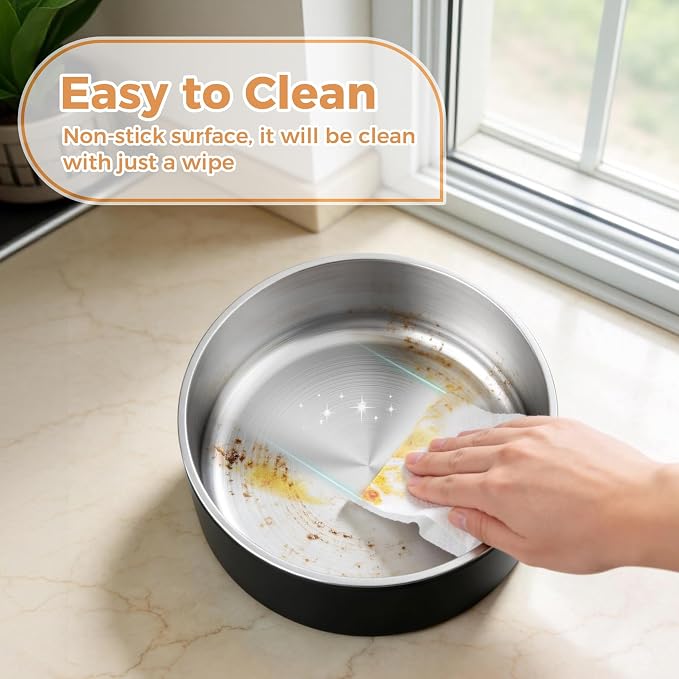 WENBOKMIN Dog Bowl, Stainless Steel Food and Water Bowl, Dishwasher Safe - Image 5