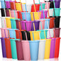 Honeydak 100 Pack Tumbler with Straw and Lid Bulk Cups by Honeydak