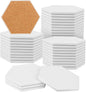 GNIEMCKIN 40 Pieces 3.75 Inch Hexagon Blank Ceramic Coasters, Unglazed | by GNIEMCKIN