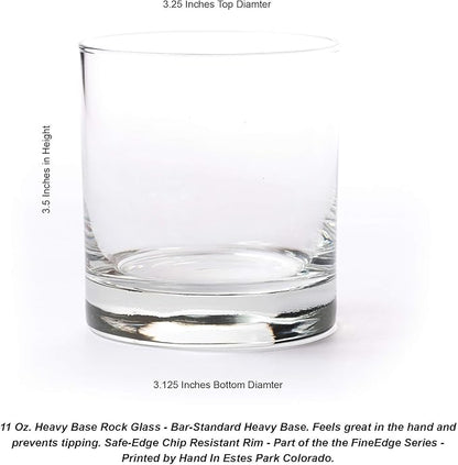 Black Lantern Whiskey Glasses Set of 2 – Elk Above Treeline Design 11oz Old Fashioned Glasses with Gift Box