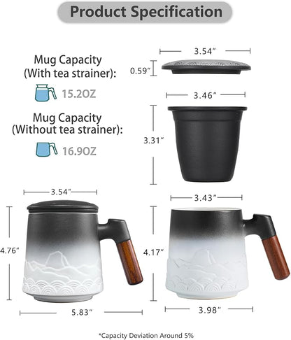 ZENS Tea Mug with Infuser and Lid - Image 5