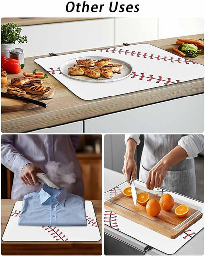 American Baseball Sports Induction Cooktop Protector Mat, Glass Top Stove Cover - Image 7