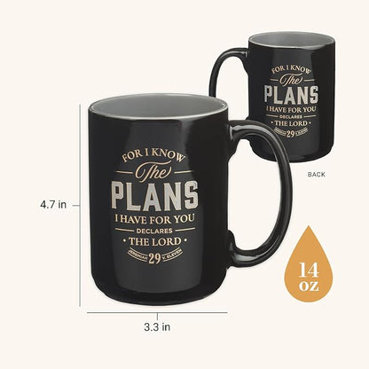 Christian Art Gifts Large Inspirational Scripture Ceramic Coffee & Tea Mug - Image 2