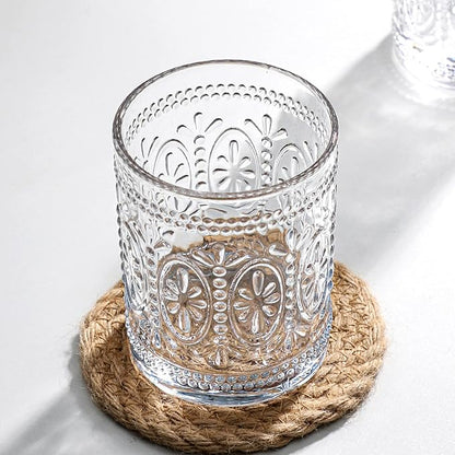 Bekith 6 Pack Drinking Glasses, 9.5 oz Romantic Water Glasses - Image 3