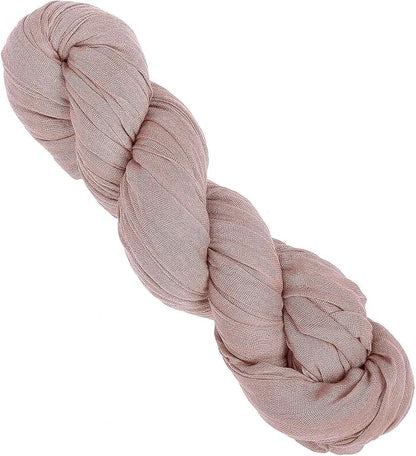 Efavormart 10ft Dusty Rose Cheesecloth Table Runner - Image 3