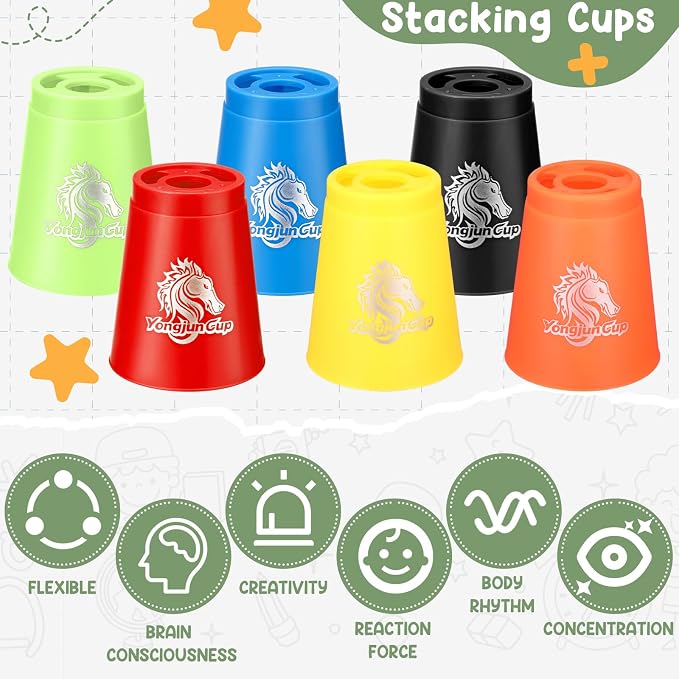 Libima 144 Pcs Sports Stacking Cups Set Stack Cup Party Game Speed Training Game - Image 5