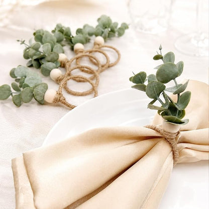Set of 6 Rustic-Style Napkin Rings - Image 7