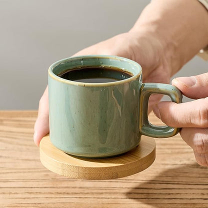 LUKA Porcelain Stackable Espresso Cups - Image 8