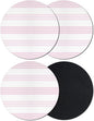 Pink Stripes Coasters Set of 4, Absorbent Coasters by Unknown