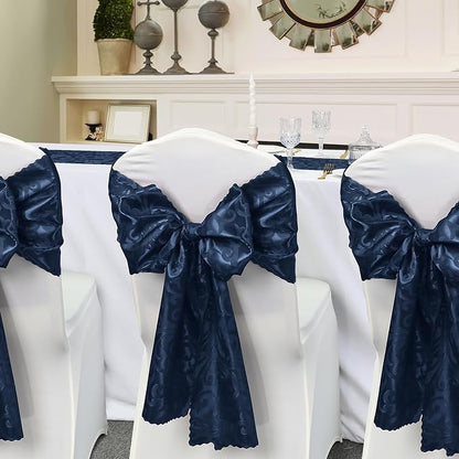 Damask Satin Table Runner, 12 x 108 Inch, 6 Pack | Bright Smooth Damask - Image 5