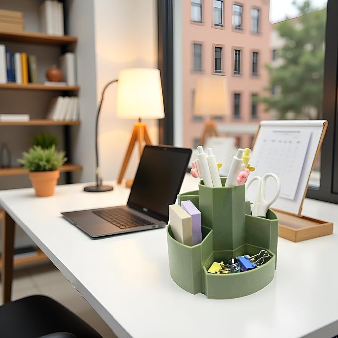 Pencil Pen Holder Desk Organizers Green Desktop Storage Stationery Supplies - Image 9