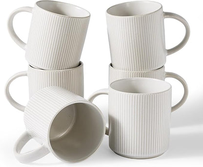 famiware Coffee Mug Set for 6, Star 16 oz Catering Mugs Cup Set by Famiware