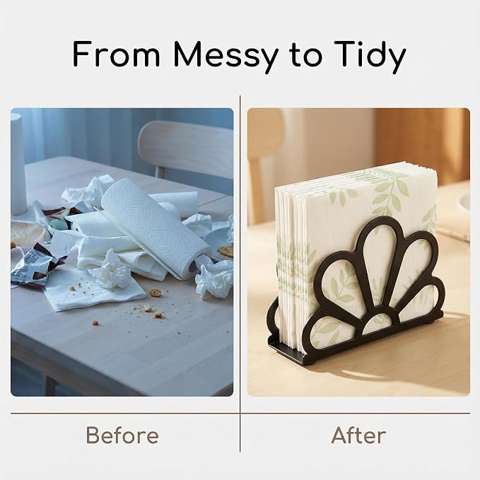 Black Napkin Holder | Easy to Carry Well Made Office Helper Meaningful Gifts - Image 7