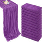 12 Pack Purple Cheesecloth Table Runner 35 x 120 Inch | Boho Gauze Cheese Cloth by Pepmily
