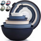 Zulay Kitchen 12 Piece Plastic Mixing Bowls by ZulayKitchen