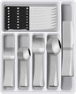 49 Pieces Silverware Sets With Organizer And Steak Knives,Stainless Steel Flatware Sets Service For 8 Person For Home Kitchen,Tableware Cutlery Sets,Includes Knife Spoon and Forks Sets