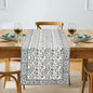 Baby Blue Eyes Hand Block Print 100% Cotton Reusable Table Runner 16" X 90" by Ridhi