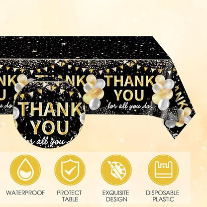 41Pcs Black Gold Thank You Decorations Thank You - Image 5