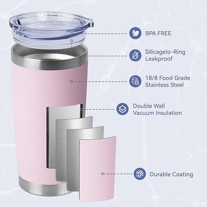 HASLE OUTFITTERS 20oz Stainless Steel Tumblers Bulk, Insulated Travel Cup - Image 2