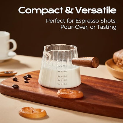 YARRAMATE 6oz Glass Espresso Measuring Cups, 2 Pack - Image 6