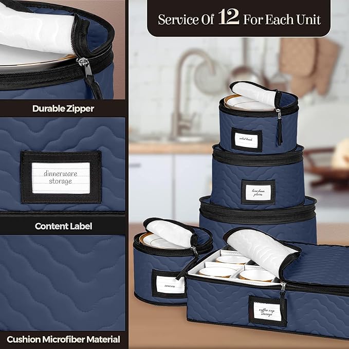 China Storage Containers 5-Piece Set Moving Boxes, Quilted Microfiber | - Image 6