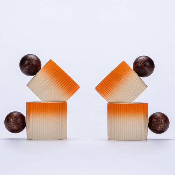 Ceramic Mini Espresso Cups Demitasse Cups by CLASGLAZ