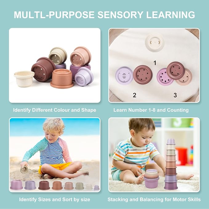 Baby Stacking Cups Toy - Image 2