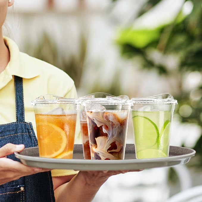 Dealusy 100 Pack - 16 oz Clear Plastic Cups - Image 7