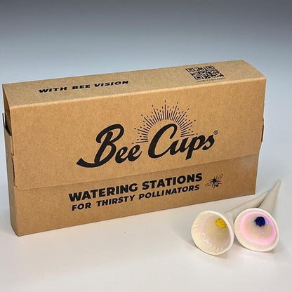 5 Pack, Bee Watering Station, 100% Handmade Porcelain, Bee and Butterfly Feeder - Image 9