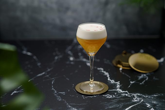 Amehla x The Educated Barfly Collection Coupe Glass Handblown Teardrop Nick and - Image 3
