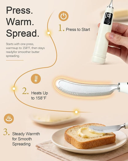 Heated Butter Knife Rechargeable, Electric Butter Spreader - Image 4