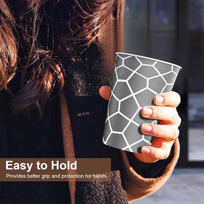 240 Pack 12 oz Paper Cups, Insulated Disposable Hot Cups | Hot and Cold Drinks - Image 7