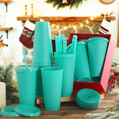 Honeydak 60 Pack Tumbler with Straw and Lid Bulk Cups - Image 3