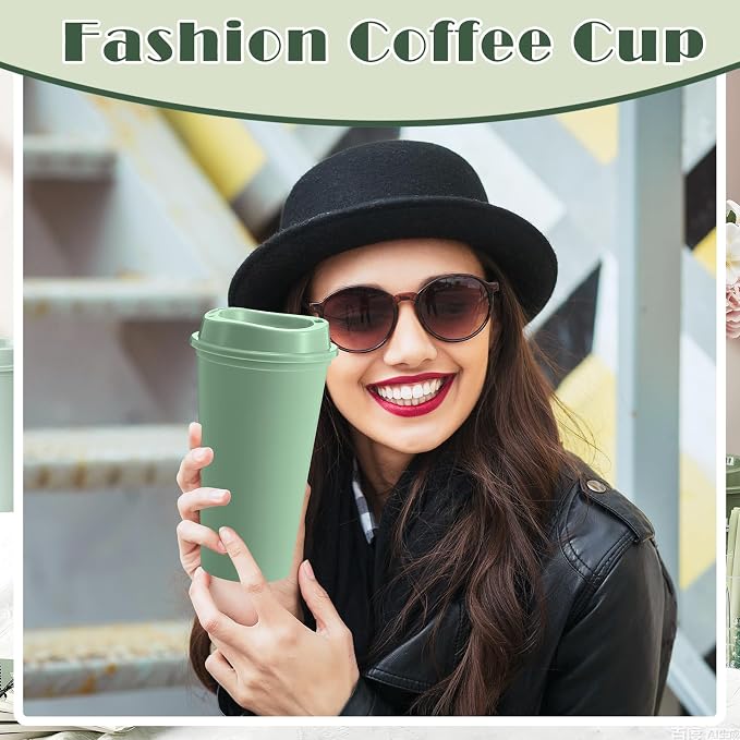 FillTouch 12 Pcs 16 oz Reusable Coffee Cups - Image 5