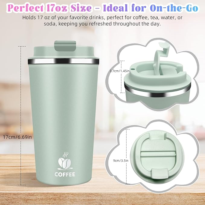17oz Insulated Travel Coffee Mug - Image 5
